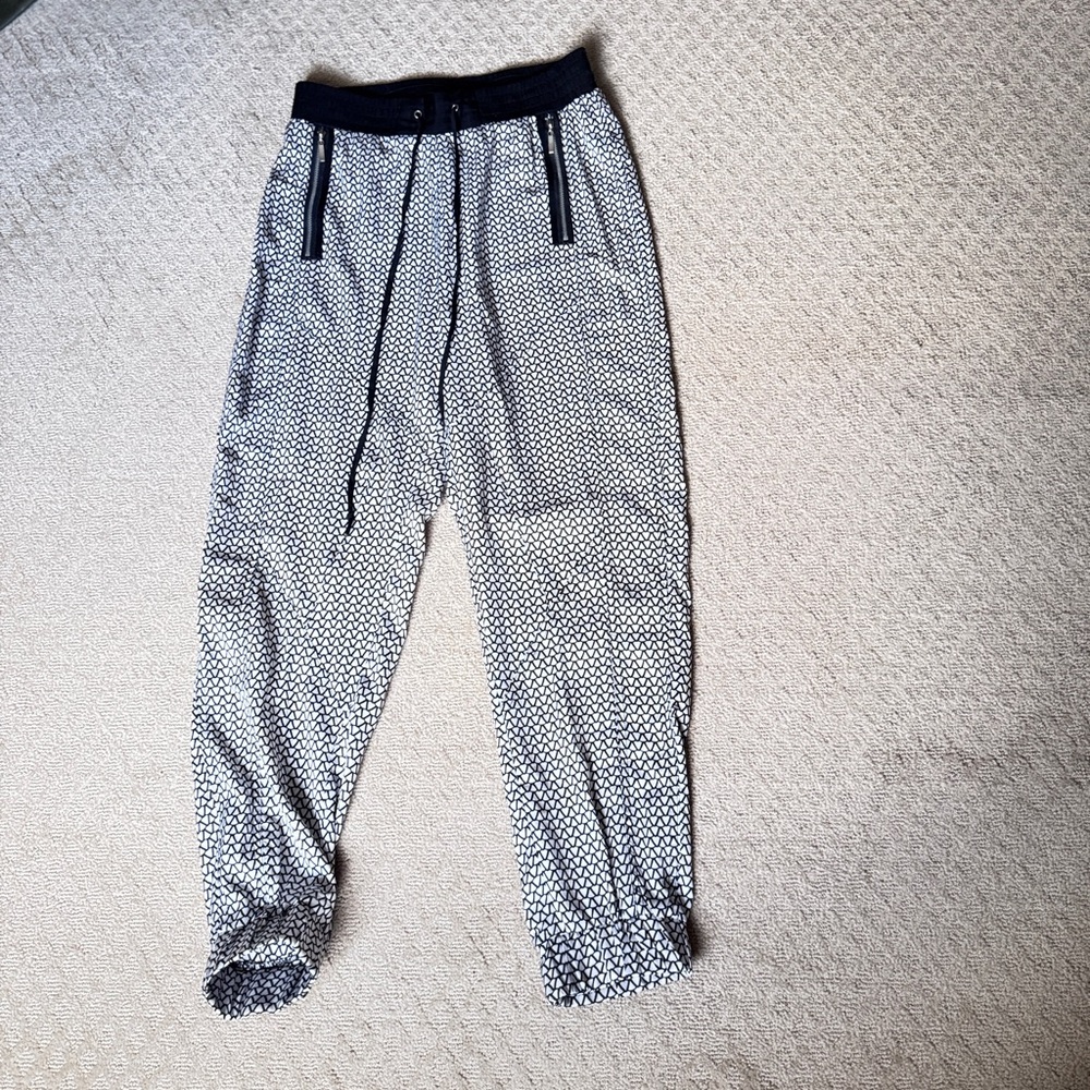 Ark & Co Black and White Patterned Pants
